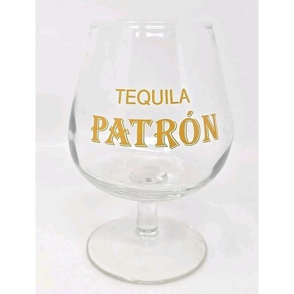 1990's Clear Patron Tequila - Cas Gallardo Fairview Height IL Snifter Glass U273 - Picture 1 of 7